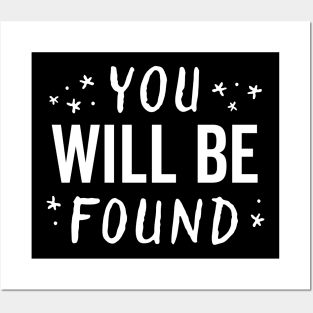 You Will Be Found Handwritten Glow Star Motivation Posters and Art